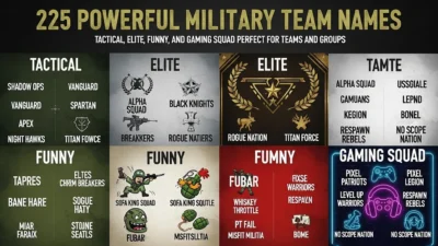 military team names