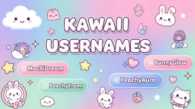 kawaii usernames