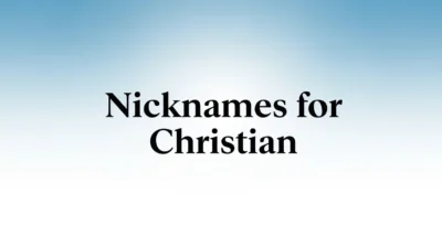 nicknames for christian