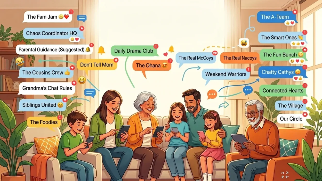 family group chat names