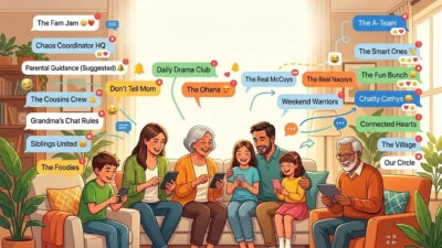 family group chat names
