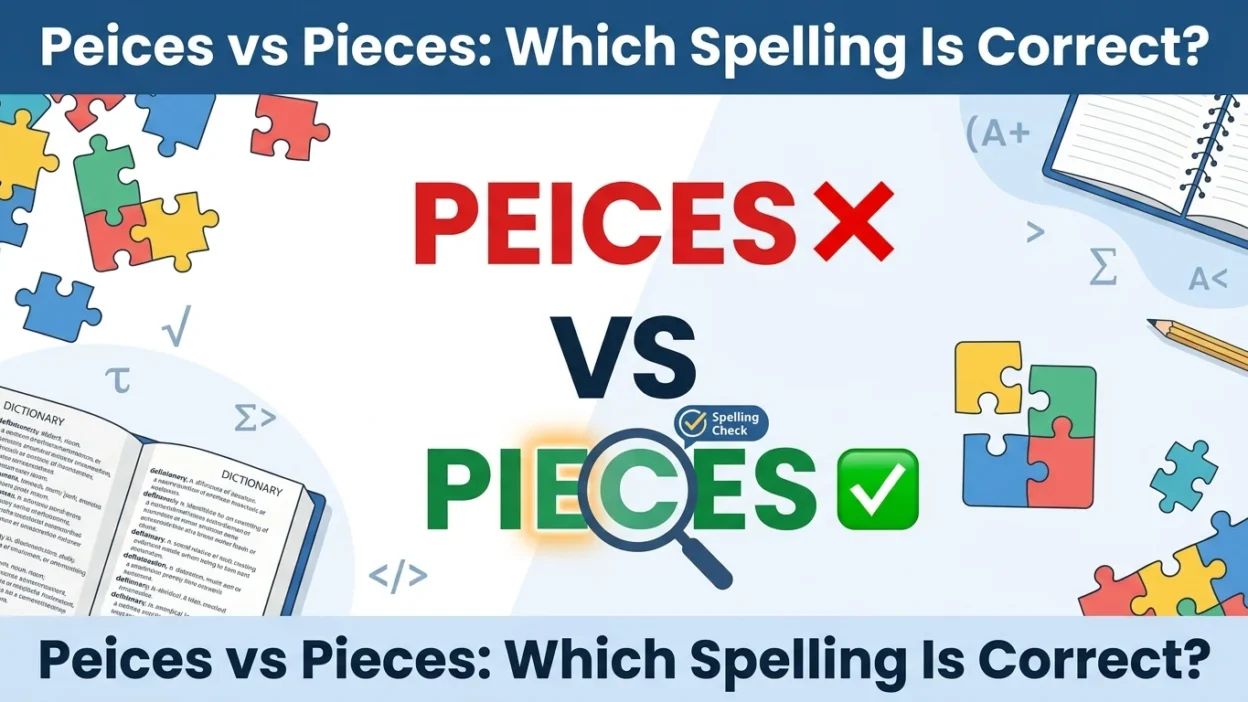 peices vs pieces