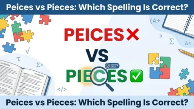 peices vs pieces