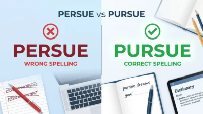 persue vs pursue