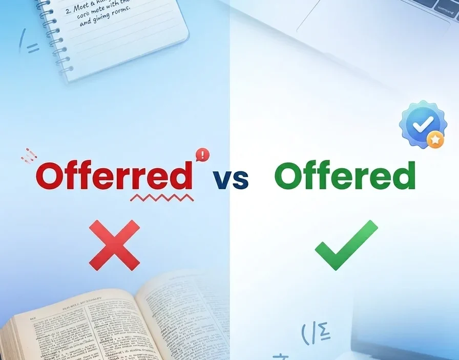 offerred vs offered