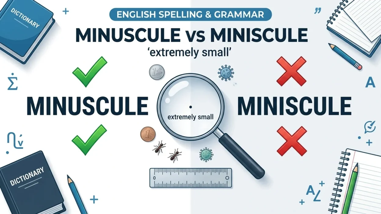 minuscule vs miniscule