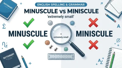 minuscule vs miniscule