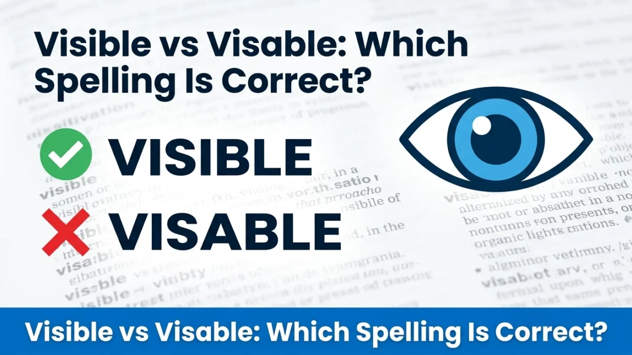 visible or visable