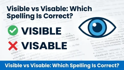 visible or visable